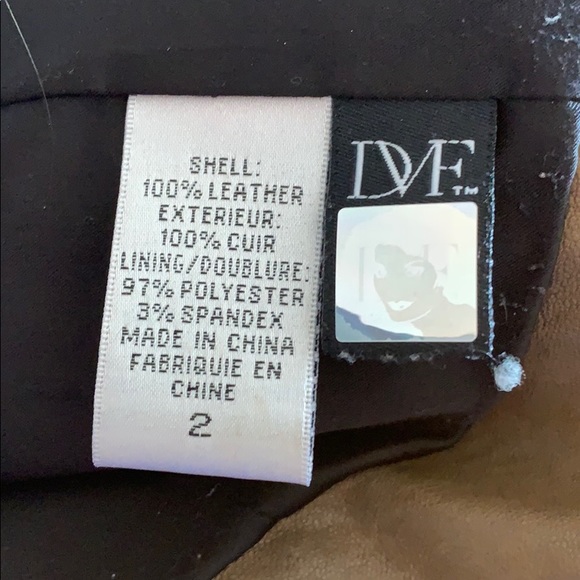Diane von Furstenburg leather jacket - Picture 3 of 3